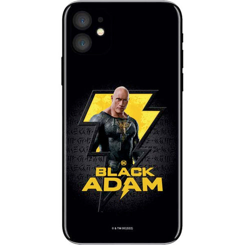 DC Comics Black Adam Movie Art Character and logo iPhone 11 Skin